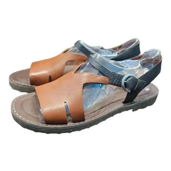CAMPER Pim Pom Leather Sandals Womens Size 11 New in Box - Picture 2 of 9